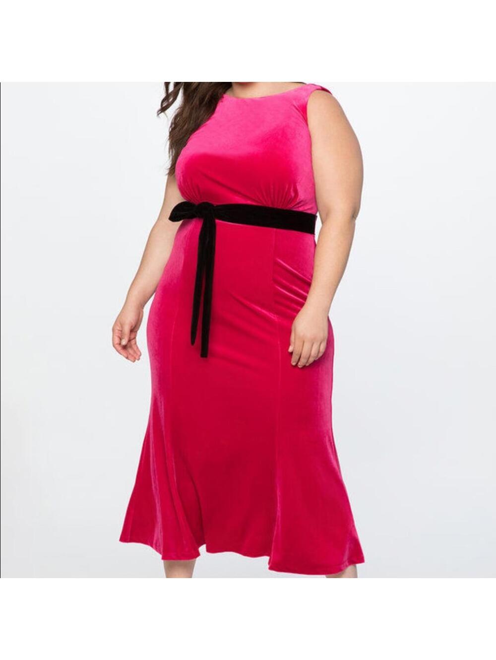 ELOQUII Velvet Trumpet Dress - Never Worn = Size 18